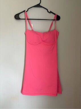Bright Pink Mini Slip Dress with Adjustable Straps